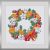 Cotton wreath Modern Cross Stitch Scheme PDF file. Xmas home decor. Embroidery pattern