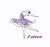 Machine embroidery design ballerina