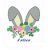 Machine embroidery design easter bunny ears