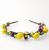 Yellow Tiara Hair Ornament with Beads Bright Yellow Hairband