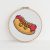 Hot dog cross stitch pattern PDF. Easy hot dog cross stitch