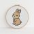 Small bunny cross stitch pattern PDF. Cute rabbit