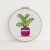 Plant cross stitch pattern PDF. Plant in pot cross stitch.