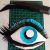 Template Eye and eyebrow, PDF format A4,DIY origami