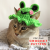 Cat frog hat Easy crochet pattern