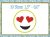 Heart Eyes Emoji applique design